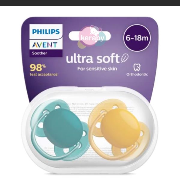 Philips Avent Sucette en Silicone Ultra Soft 6 - 18 Mois